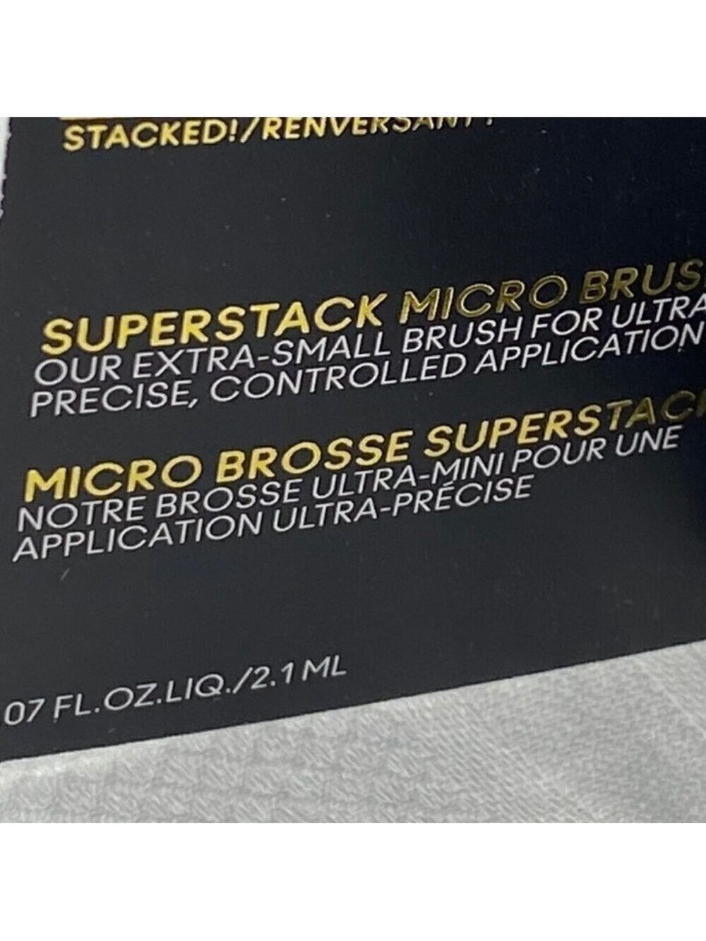 3- MAC Stack Mascara Superstack Micro Brush Black Mascara .07 oz on cards - Picture 2 of 2